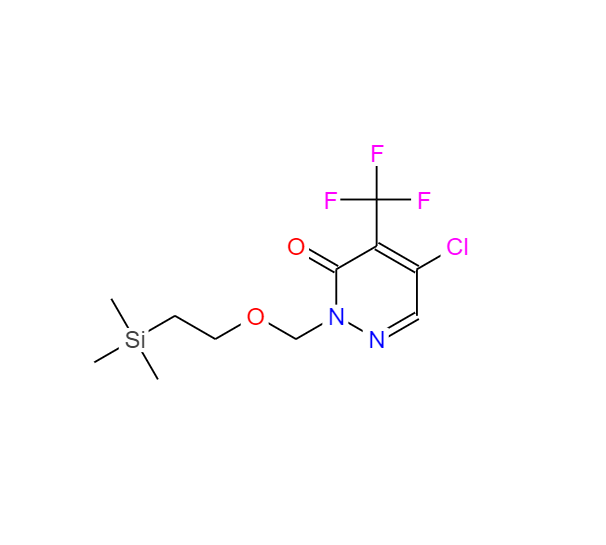 5-氯-4-(三氟甲基)-2-[[2-(三甲基硅基)乙氧基]甲基]噠嗪-3(2H)-酮,3(2H)-Pyridazinone, 5-chloro-4-(trifluoromethyl)-2-[[2-(trimethylsilyl)ethoxy]methyl]-