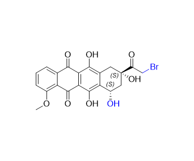 表柔比星杂质01,(8S,10S)-8-(2-bromoacetyl)-6,8,10,11-tetrahydroxy-1-methoxy-7,8, 9,10-tetrahydrotetracene-5,12-dione