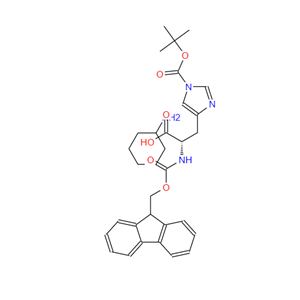 210820-99-8 1-[叔丁氧羰基]-N-[芴甲氧羰基]-L-组氨酸环己基铵盐