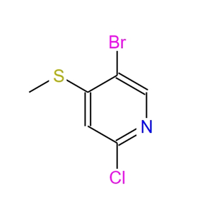 5-bromo-2-chloro-4-(methylthio)pyridine,5-bromo-2-chloro-4-(methylthio)pyridine