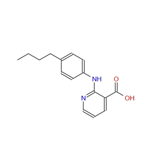 2-(4-butyl-anilino)-nicotinic acid 55285-35-3