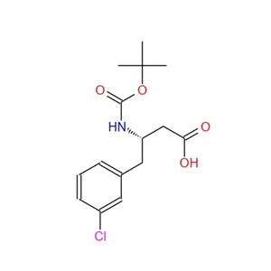 Boc-S-3-氨基-4-(3-氯苯基)-丁酸 270596-39-9