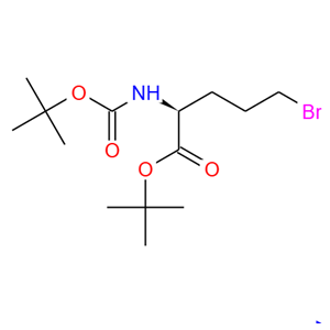 91229-86-6；5-溴-N-叔丁氧羰基-L-正缬氨酸叔丁酯；5-Bromo-N-[(tert-butoxy)carbonyl]-L-norvaline tert-butyl ester