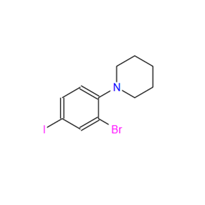 1692165-09-5；1-(2-Bromo-4-iodophenyl)piperidine