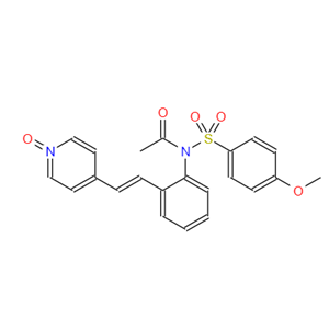 173529-46-9 (E)-4-[2-[2-[N-乙酰基-N-[(4-甲氧基苯基)磺酰]氨基]苯基]乙烯基]吡啶 1-氧化物