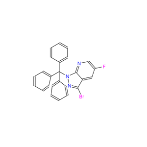 1H-Pyrazolo[3,4-b]pyridine, 3-bromo-5-fluoro-1-(triphenylmethyl)-
