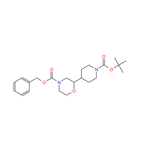 2-(1-BOC-4-哌啶基)-4-CBZ-吗啉,Phenylmethyl 2-[1-[(1,1-dimethylethoxy)carbonyl]-4-piperidinyl]-4-morpholinecarboxylate