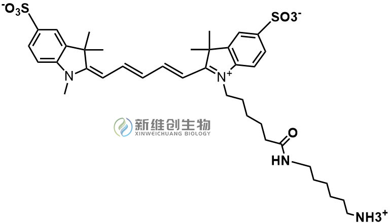 Sulfo-CY5-NH2;水溶性菁染料CY5氨基,Sulfo-CY5-NH2;Sulfo-Cyanine5 amine