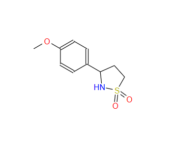 Isothiazolidine, 3-(4-methoxyphenyl)-, 1,1-dioxide,Isothiazolidine, 3-(4-methoxyphenyl)-, 1,1-dioxide