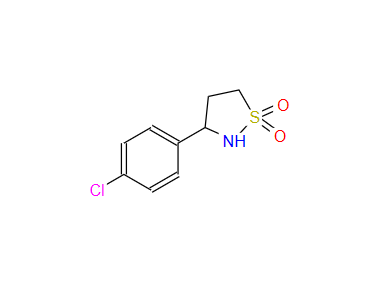 Isothiazolidine, 3-(4-chlorophenyl)-, 1,1-dioxide,Isothiazolidine, 3-(4-chlorophenyl)-, 1,1-dioxide
