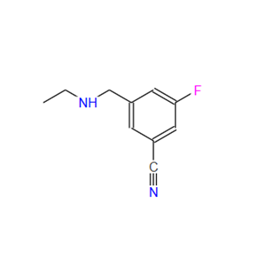 1518710-51-4；Benzonitrile, 3-[(ethylamino)methyl]-5-fluoro-]-
