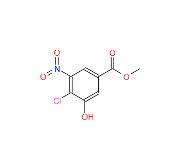 4-氯-3-羟基-5-硝基苯甲酸甲酯,Methyl 4-chloro-3-hydroxy-5-nitrobenzoate