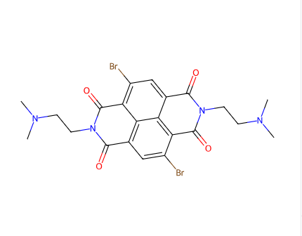 4,9-二溴-2,7-双(3-(二甲氨基乙基)苯并[LMN][3,8]菲咯林-1,3,6,8(2H,7H)-四酮,N,N'-di-(N,N-dimethylethyl)-2,6-dibromonaphthalene-1,4,5,8-tetracarboxylic acid bisimide