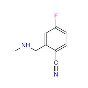1698473-45-8；Benzonitrile, 4-fluoro-2-[(methylamino)methyl]-