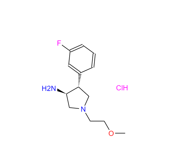 (3S,4R)-4-(3-fluorophenyl)-1-(2-methoxyethyl)pyrrolidin-3-aminedihydrochloride,(3S,4R)-4-(3-fluorophenyl)-1-(2-methoxyethyl)pyrrolidin-3-aminedihydrochloride