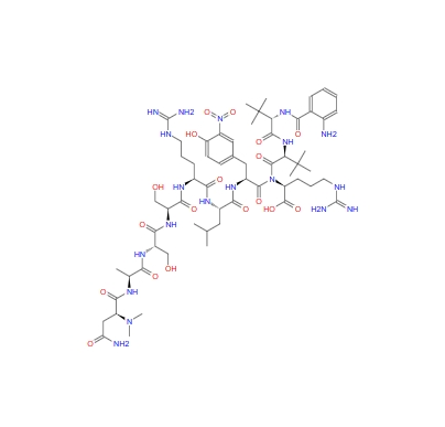 Abz-tBu-Gly-tBu-Gly-Asn(Me)2-Ala-Ser-Ser-Arg-Leu-3-nitro-Tyr-Arg-OH,Abz-tBu-Gly-tBu-Gly-Asn(Me)2-Ala-Ser-Ser-Arg-Leu-3-nitro-Tyr-Arg-OH