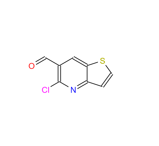 5-氯噻吩并[3,2-B]吡啶-6-甲醛,5-Chlorothieno[3,2-b]pyridine-6-carbaldehyde