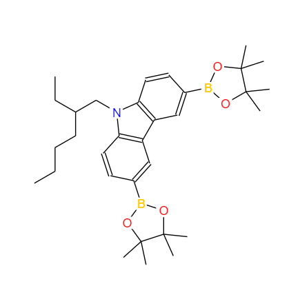 9-(2-乙基己基)-3,6-双(4,4,5,5-四甲基-1,3,2-二噁硼烷-2-基)-9H-咔唑,9-(2-Ethylhexyl)-3,6-bis(4,4,5,5-tetraMethyl-1,3,2-dioxaborolan-2-yl)-9H-carbazole