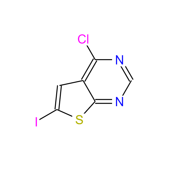 4-CHLORO-6-IODO-THIENO[2,3-D]PYRIMIDINE,4-CHLORO-6-IODO-THIENO[2,3-D]PYRIMIDINE