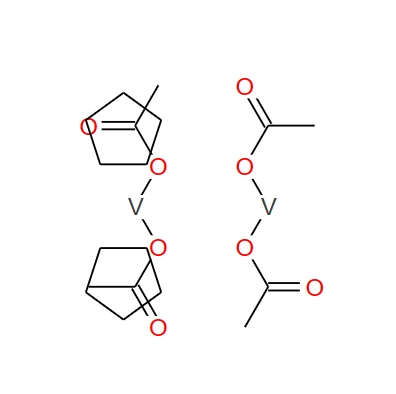 四(乙酸根)二(环戊基)二钒(III),Tetrakis(acetato)bis(cyclopentadienyl)divanadium(III)