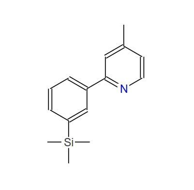 4-methyl-2-(3-trimethylsilylphenyl)pyridine,4-methyl-2-(3-trimethylsilylphenyl)pyridine