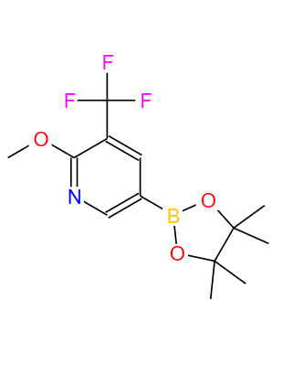 2-甲氧基-3-三氟甲基吡啶-5-硼酸频哪醇酯,2-Methoxy-5-(4,4,5,5-tetramethyl-1,3,2-dioxaborolan-2-yl)-3-(trifluoromethyl)pyridine