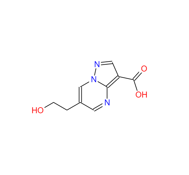 6-(2-羟基-乙基)-吡唑[1,5-A]嘧啶-3-羧酸,6-(2-hydroxyethyl)pyrazolo[1,5-a]pyrimidine-3-carboxylic acid(SALTDATA: H2O)