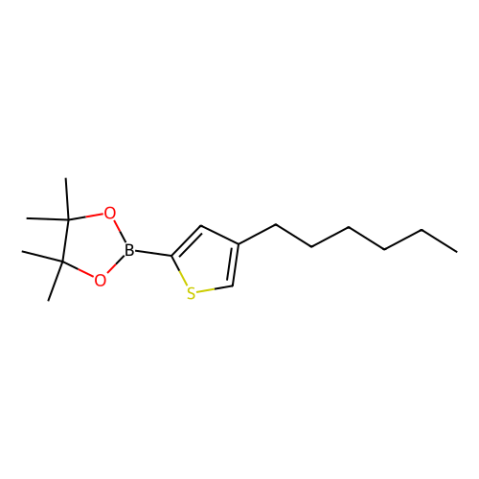 4-己基-2-(4,4,5,5-四甲基-1,3,2-二氧硼戊环-2-基)噻吩,4-Hexyl-2-(4,4,5,5-tetramethyl-1,3,2-dioxaborolan-2-yl)thiophene