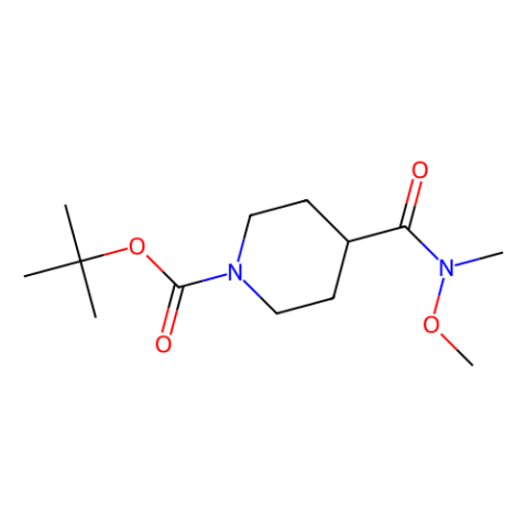 4-(N-甲氧基-N-甲基氨基甲酰)-1-哌啶甲酸叔丁酯,tert-Butyl 4-(N-Methoxy-N-methylcar bamoyl)-1-piperidinecarboxylate