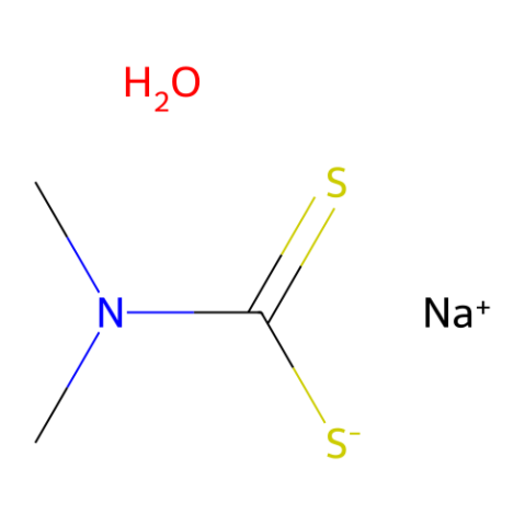 二甲基二硫代氨基甲酸钠 水合物,Sodium dimethyldithiocarbamate hydrate