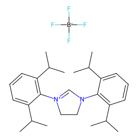 1,3-双(2,6-二异丙苯基)-4,5-二氢咪唑四氟硼酸盐,1,3-Bis(2,6-diisopropylphenyl)-4,5-dihydroimidazolium tetraf