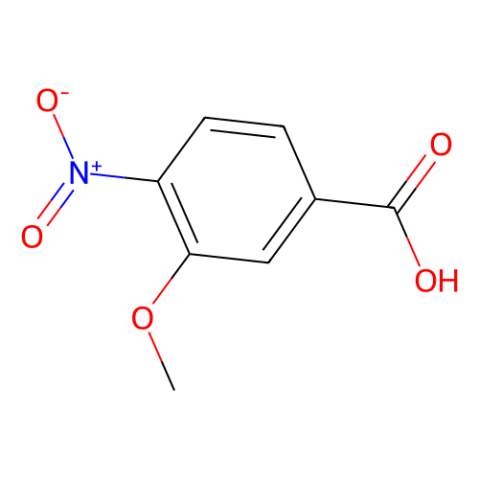 3-甲氧基-4-硝基苯甲酸,3-Methoxy-4-nitrobenzoic acid