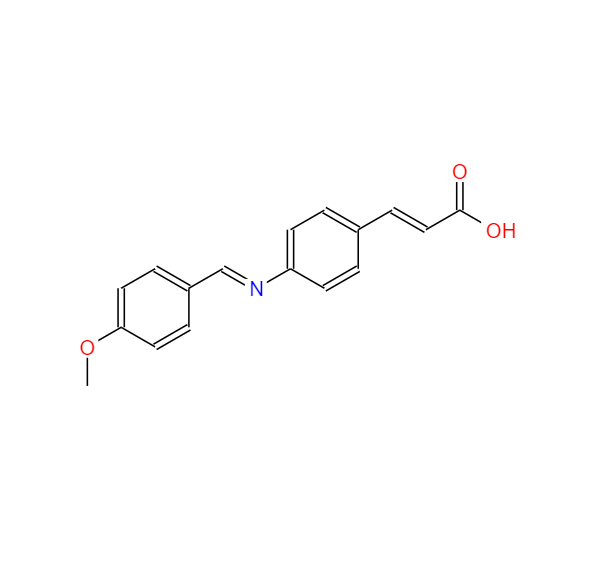 4-[(4-甲氧基苯基)氨基]肉桂酸,4-[(4-METHOXYBENZYLIDENE)AMINO]CINNAMIC ACID