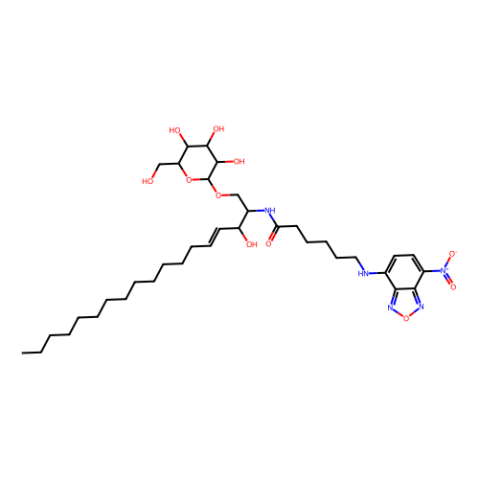 N-[6-[(7-硝基-2-1,3-苯并惡二唑-4-基)氨基]己?；鵠 -D-葡萄糖基-β1-1'-鞘氨醇,N-[6-[(7-nitro-2-1,3-benzoxadiazol-4-yl)amino]hexanoyl]-D-glucosyl-1-1'-sphingosine