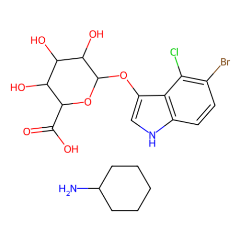 5-溴-4-氯-3-吲哚基-β-D-葡糖苷酸环己胺盐（X-GlcA）,X-GlcA