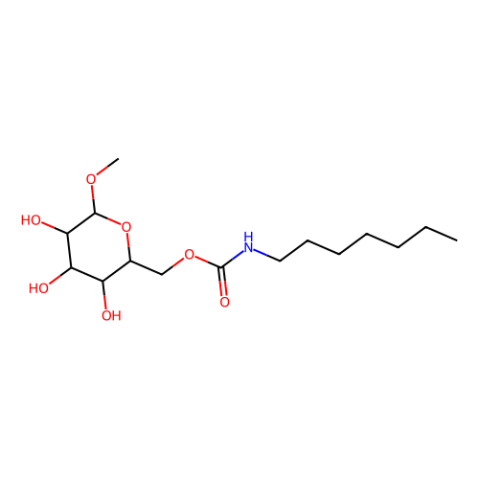 6-O-(N-庚甲酰)-甲基-α-D-葡萄糖苷,Methyl 6-O-(N-heptylcarbamoyl)-α-D-glucopyranoside