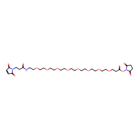 α-马来酰亚氨基丙酰-ω-琥珀酰亚胺-八聚乙二醇,α-MaleiMidopropionyl-ω-succiniMidyl-8(ethylene glycol)