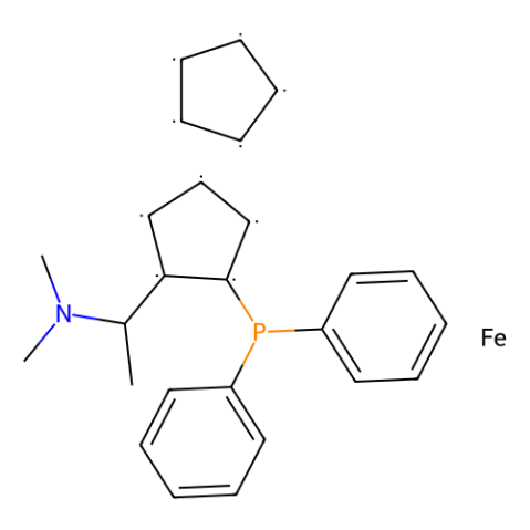 (R)-(-)-N,N-二甲基-1-(2-联苯膦基）二茂铁乙胺,(R)-(-)-N,N-Dimethyl-1-[(S)-2-(diphenylphosphino)ferro