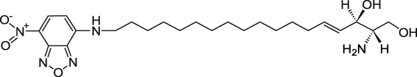 ω(7-硝基-2-1,3-苯并恶二唑-4-基)(2S,3R,4E)-2-氨基十八烷基-4-烯-1,3-二醇,omega(7-nitro-2-1,3-benzoxadiazol-4-yl)(2S,3R,4E)-2-aminooctadec-4-ene-1,3-diol