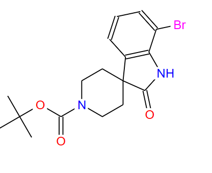 7-溴-2-氧代螺[二氢吲哚-3,4'-哌啶]-1'-羧酸叔丁酯,tert-Butyl 7-bromo-2-oxospiro[indoline-3,4'-piperidine]-1'-carboxylate