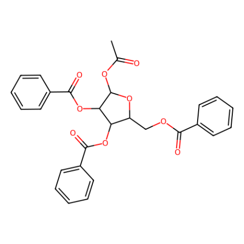 1-乙酰基-2,3,5-三苯甲酰氧基-1-beta-D-呋喃核糖,β-D-Ribofuranose 1-acetate 2,3,5-tribenzoate