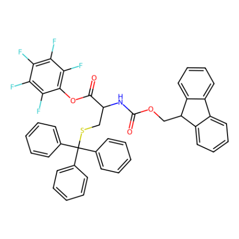 FMOC-S-三苯甲基-L-半胱氨酸五氟苯酯,Fmoc-Cys(Trt)-OPfp