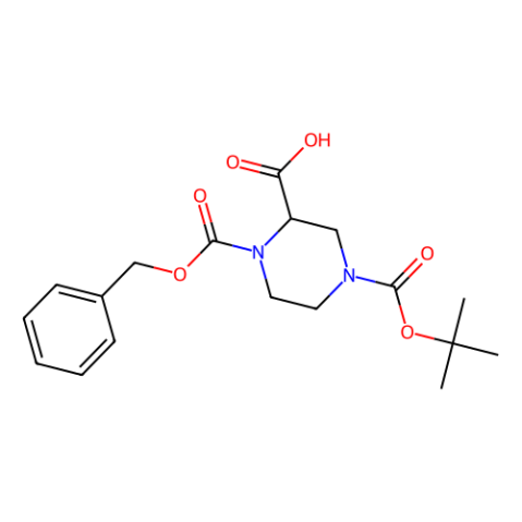 (+/-)-1-苯甲氧基羰基-4-Boc-哌嗪-2-羧酸,(±)-1-Benzyloxycarbonyl-4-Boc-piperazine-2-carboxylic acid