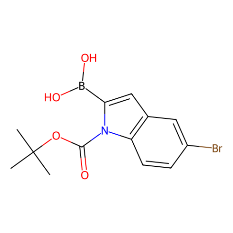 N-Boc-5-溴吲哚-2-硼酸,(N-Boc-5-bromo-2-indolyl)boronic acid