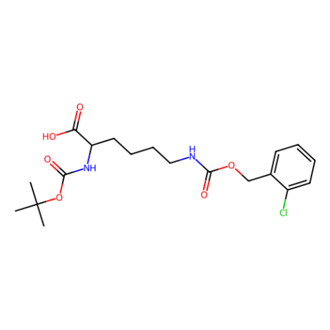N-叔丁氧羰基-N'-(2-氯苄氧羰基)-L-赖氨酸,Boc-L-Lys(2-Cl-Z)-OH