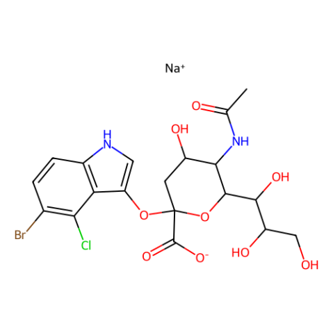 5-溴-4-氯-3-吲哚基-α-D-N-乙酰神经氨酸钠盐(X-NeuNAc),5-Bromo-4-chloro-3-indolyl α-D-N-acetylneuraminic acid sodium salt