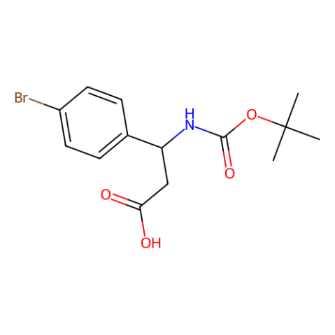 Boc-4-溴-L-β-苯丙氨酸,(R)-Boc-4-bromo-β-Phe-OH