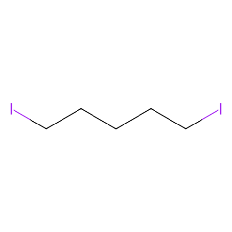 1,5-二碘戊烷(含稳定剂铜屑),1,5-Diiodopentane (stabilized with Copper chip)