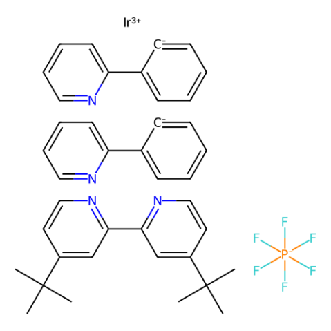 (4,4'-二叔丁基-2,2'-联吡啶)双[(2-吡啶基)苯基]铱(III)六氟磷酸盐,(4,4'-Di-tert-butyl-2,2'-bipyridine)bis[(2-pyridinyl)phenyl]iridium(III) Hexafluorophosphate