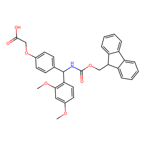 4-[(2,4-二甲氧基苯基)(Fmoc-氨基)甲基]苯氧乙酸,4-[(2,4-Dimethoxyphenyl)(Fmoc-amino)methyl]phenoxyacetic acid